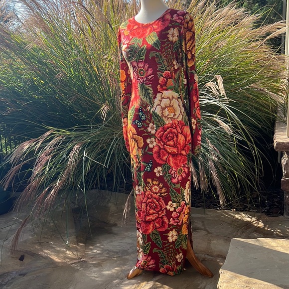 Farm Rio Jessa Puff Sleeve Maxi Dress - Picture 3 of 13